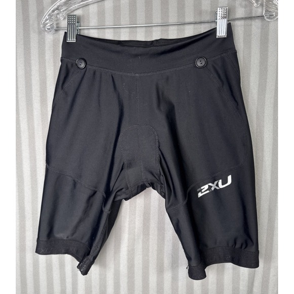 2XU Woman's Cycling Bike Shorts Black Size Medium Padded Chamois Seat Pad - Picture 1 of 6
